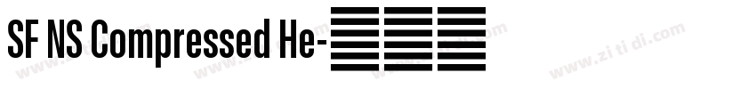SF NS Compressed He字体转换